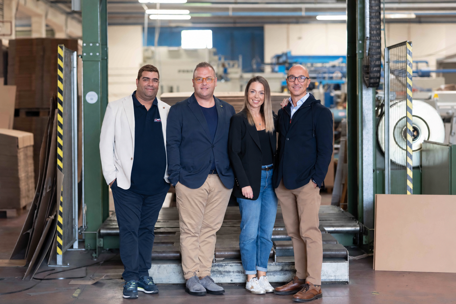 Il gruppo Piemme all’interno del reparto produttivo
